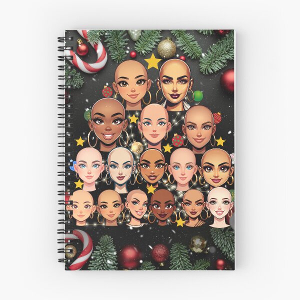 Item preview, Women Shaved Heads Festive Christmas Tree  designed and sold by Zuriel Hargrove.