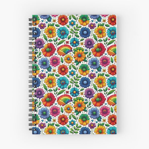 Item preview, Rainbow Garden - Vibrant Floral Array designed and sold by thepillow.