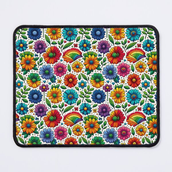 Item preview, Rainbow Garden - Vibrant Floral Array designed and sold by thepillow.