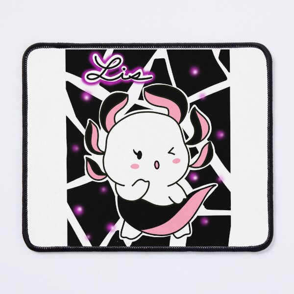 Item preview, Haato the Gang of Salamander : Lis - Adorable Black Pink Axolotl i designed and sold by lazycat14.