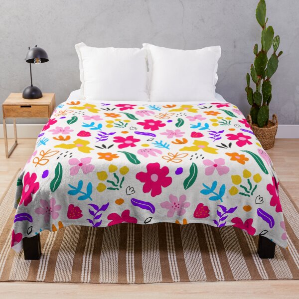 Item preview, Cute Hand Drawn Kids Bright Colorful Floral Pattern - Happy Colors designed and sold by prirajdesigns.