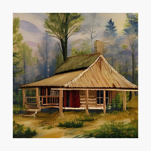 Item preview, Bungalow In The Morning Fog designed and sold by Paw's Arts.