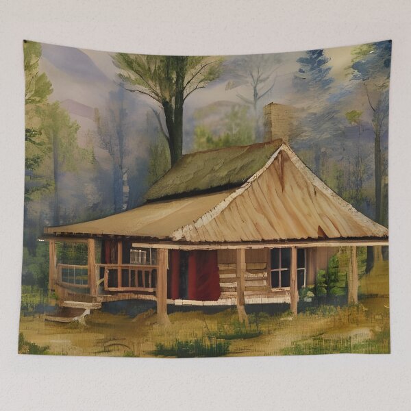Item preview, Bungalow In The Morning Fog designed and sold by Paw's Arts.