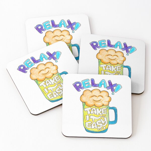 Item preview, Relax, take it easy beer sticker designed and sold by NikolaT23.