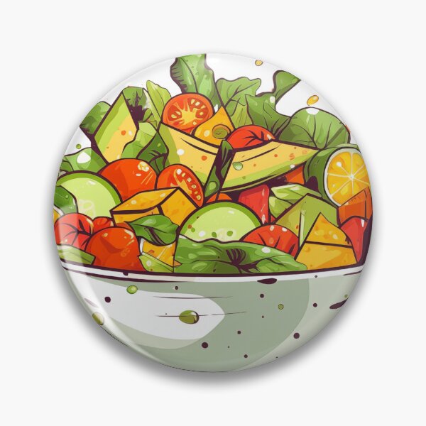 Item preview, Leafy Artistic Garden on Your Plate Salad Symphony designed and sold by 99belldesign.