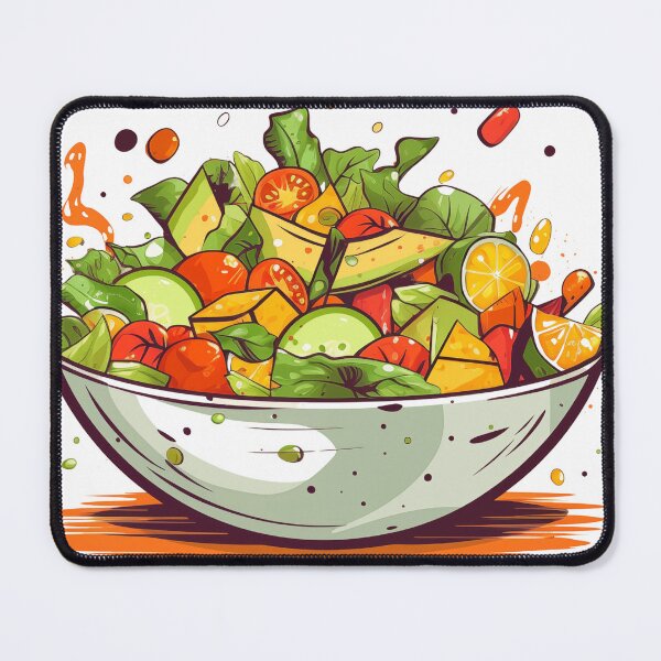 Item preview, Leafy Artistic Garden on Your Plate Salad Symphony designed and sold by 99belldesign.