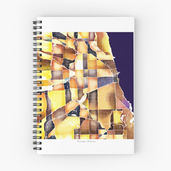 Item preview, Chicago Illinois City Map - Golden Yellow designed and sold by StylishStacks.