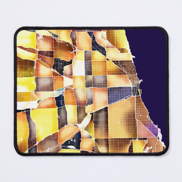 Item preview, Chicago Illinois City Map - Golden Yellow designed and sold by StylishStacks.
