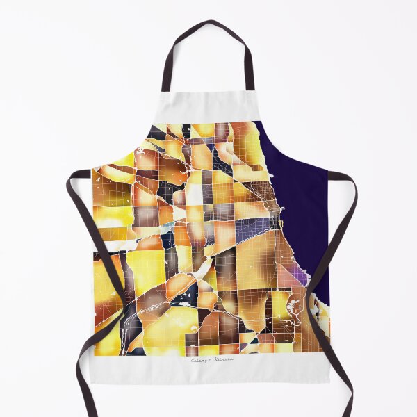 Item preview, Chicago Illinois City Map - Golden Yellow designed and sold by StylishStacks.