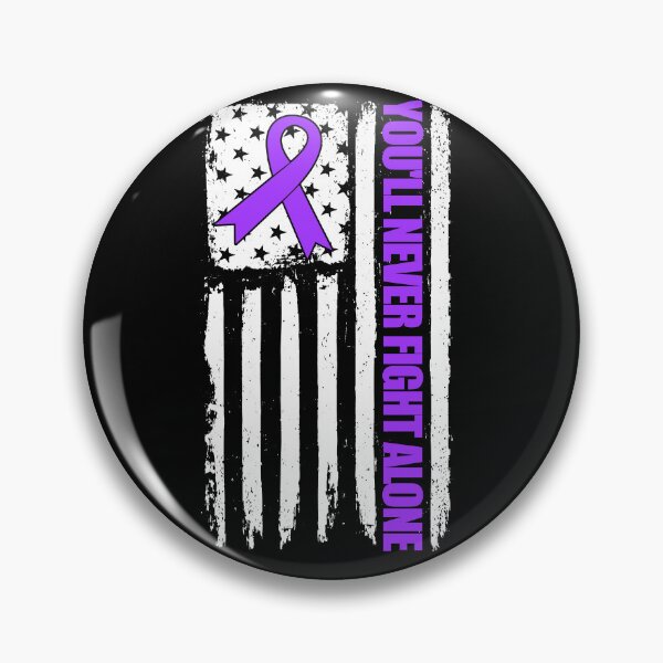 Item preview, You'll Never Fight Alone USA Flag Drug Overdose Awareness Gear designed and sold by DynamicDesign.