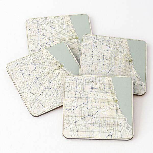 Item preview, Chicago Illinois City Map - Hand-Drawn designed and sold by StylishStacks.
