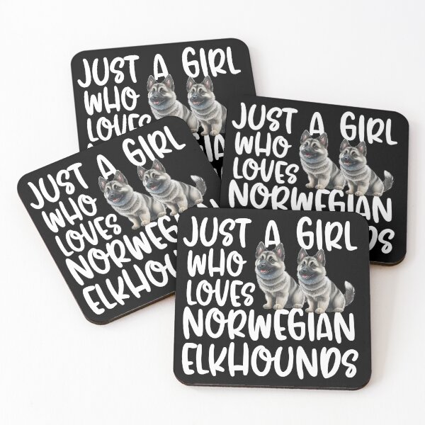 Item preview, Just A Girl Who Loves Norwegian Elkhounds designed and sold by TheAnimalZ00.