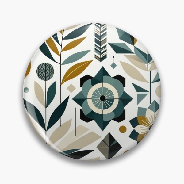 Item preview, Geometric Blossoms - Modern Fusion Pattern designed and sold by thepillow.