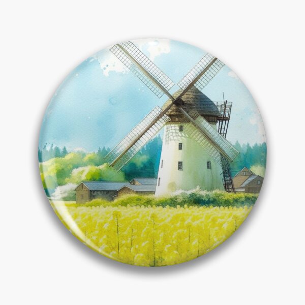 Item preview, Flower fields and windmills. designed and sold by growing-mom.