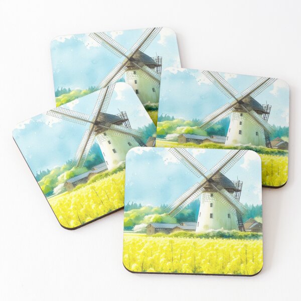 Item preview, Flower fields and windmills. designed and sold by growing-mom.