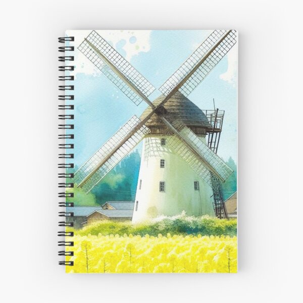Item preview, Flower fields and windmills. designed and sold by growing-mom.