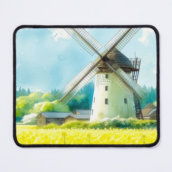 Item preview, Flower fields and windmills. designed and sold by growing-mom.