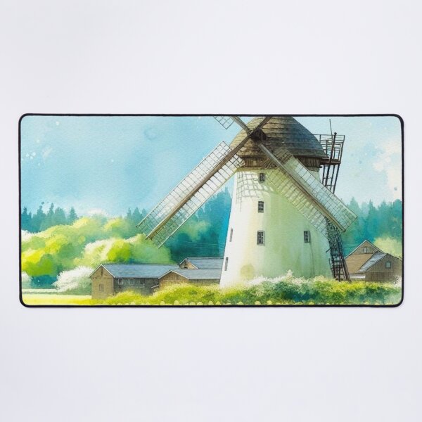 Item preview, Flower fields and windmills. designed and sold by growing-mom.