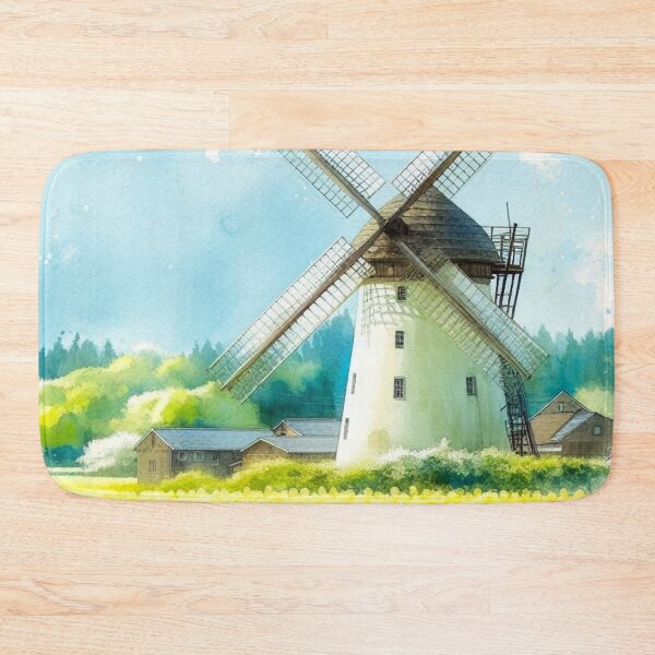 Item preview, Flower fields and windmills. designed and sold by growing-mom.