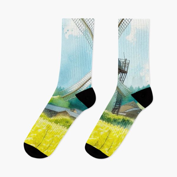 Item preview, Flower fields and windmills. designed and sold by growing-mom.