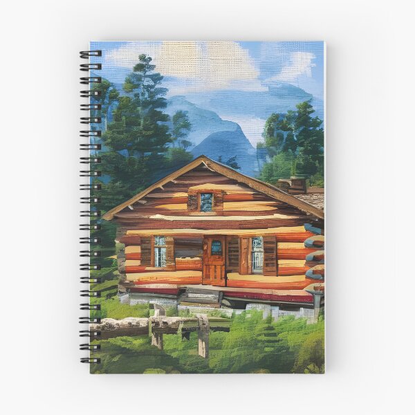 Item preview, Under The Blue Sky Log Cabin designed and sold by Paw's Arts.