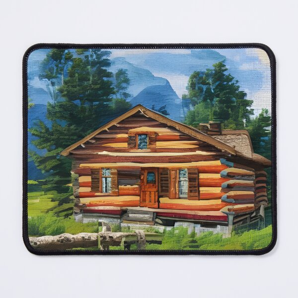 Item preview, Under The Blue Sky Log Cabin designed and sold by Paw's Arts.