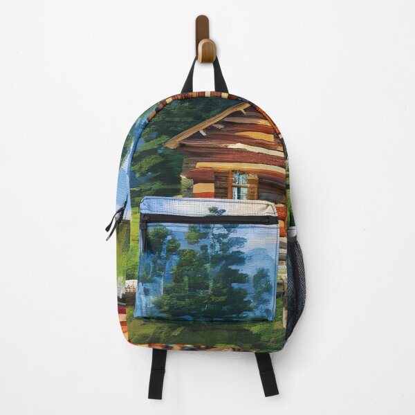 Item preview, Under The Blue Sky Log Cabin designed and sold by Paw's Arts.
