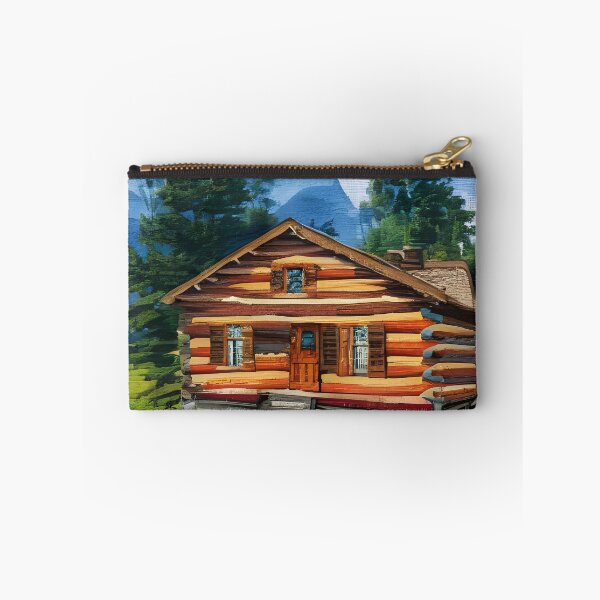 Item preview, Under The Blue Sky Log Cabin designed and sold by Paw's Arts.