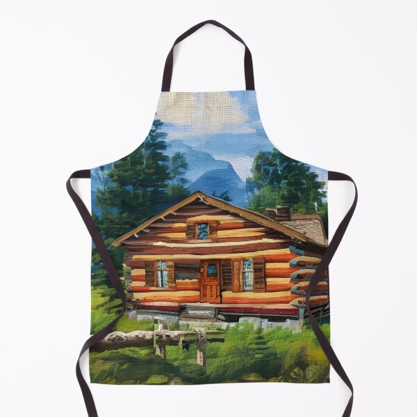 Item preview, Under The Blue Sky Log Cabin designed and sold by Paw's Arts.