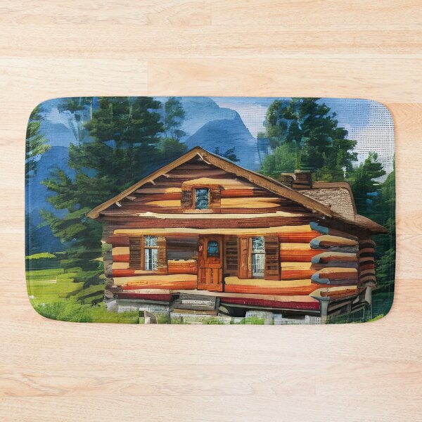 Item preview, Under The Blue Sky Log Cabin designed and sold by Paw's Arts.