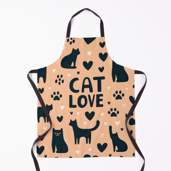 Item preview, Charming Pink Cat Love Pattern designed and sold by inkArtistryfine.