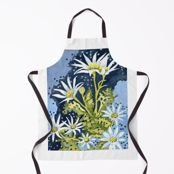 Item preview, Flannel flowers in blue designed and sold by mazdavisart.