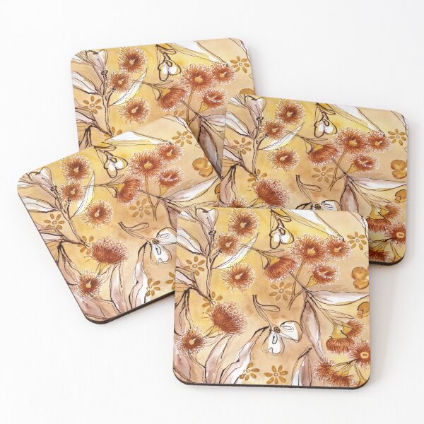Item preview, Golden Australian Gum Flower designed and sold by mazdavisart.