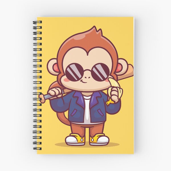 Item preview, Playful Primate: Free Vector Cute Monkey with Baseball Bat Cartoon Icon designed and sold by hjian8219.
