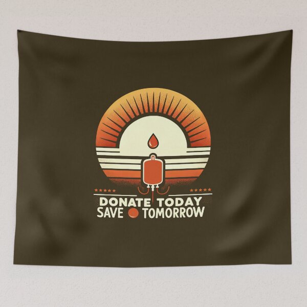 Item preview, Sunrise Blood Donation Campaign Tee - blood donation awareness  designed and sold by MAPDDesigns.