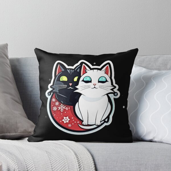 Item preview, Cute Colorful Holiday Cat Sticker Set bicolor cat designed and sold by Earth Nature Creations.