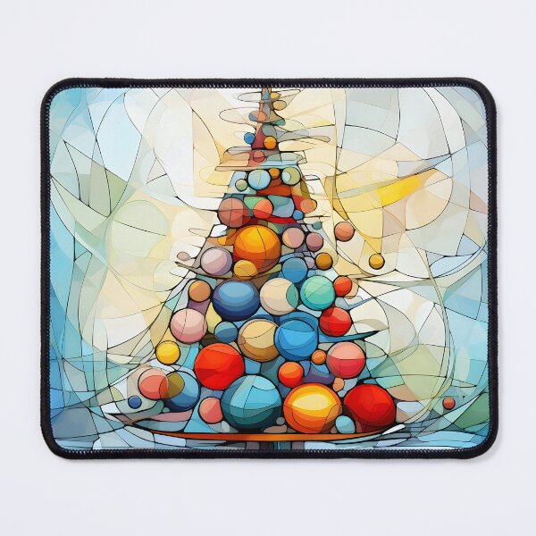 Item preview, Geometric Holiday Tree Elegance designed and sold by inkArtistryfine.