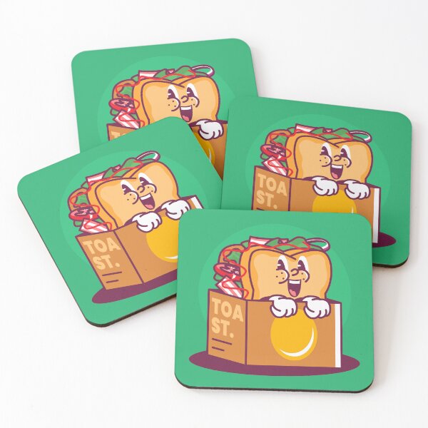 Item preview, Toasty Delight: Hand-Drawn Toast Cartoon Illustration designed and sold by hjian8219.