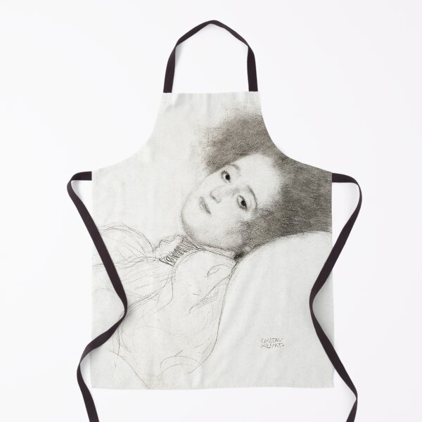 Item preview, Portrait of a Young Woman Reclining (ca. 1897–1898) by Gustav Klimt designed and sold by BossyCatHome.