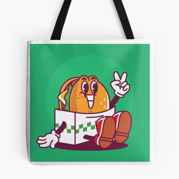 Item preview, Bite into Bliss: Hand-Drawn Burger Cartoon Illustration designed and sold by hjian8219.