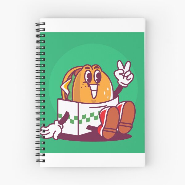 Item preview, Bite into Bliss: Hand-Drawn Burger Cartoon Illustration designed and sold by hjian8219.