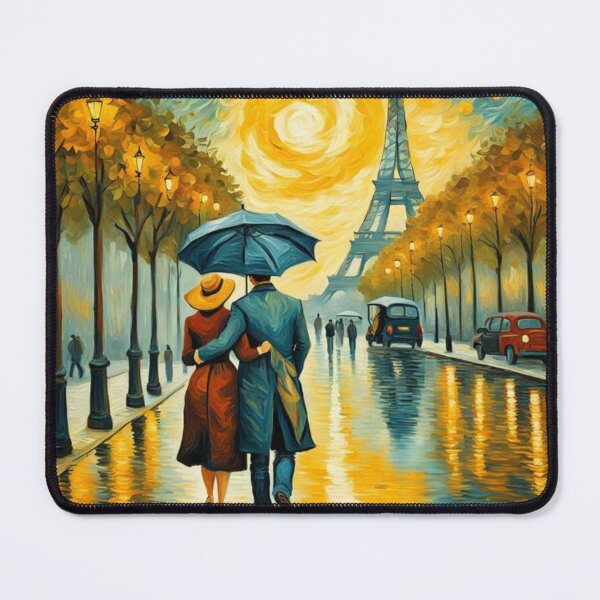 Item preview, Paris romantic couple with Eiffel Tower designed and sold by JackFreestone.