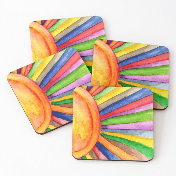 Item preview, Colourful Watercolour Sun with Rays designed and sold by Aithlin123.