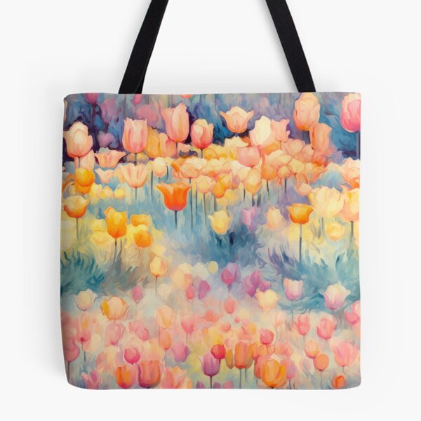 Item preview, Full Bloom Tulip Field - Impressionist Floral Pattern designed and sold by HAL2501.