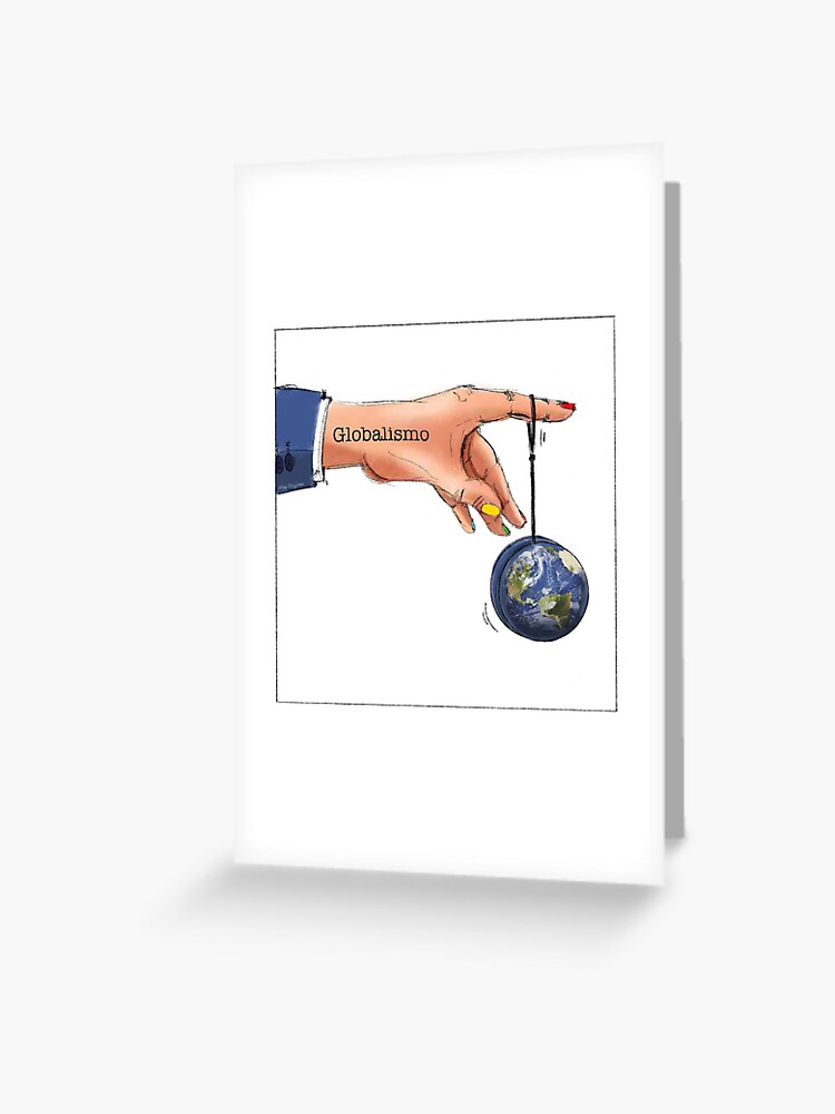 Thumbnail 1 of 2, Greeting Card, Globalism designed and sold by CubaNowadays.
