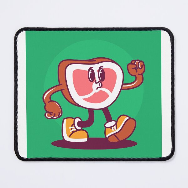 Item preview, Savory Delight: Hand-Drawn Meat Cartoon Illustration designed and sold by hjian8219.