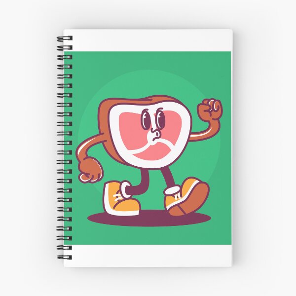 Item preview, Savory Delight: Hand-Drawn Meat Cartoon Illustration designed and sold by hjian8219.