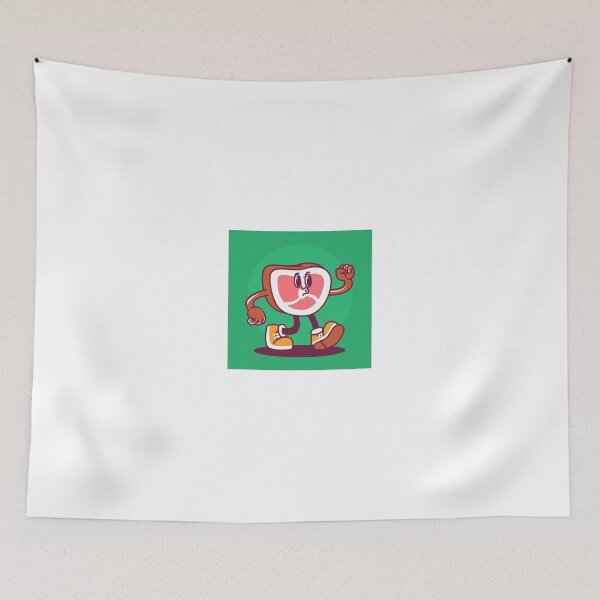 Item preview, Savory Delight: Hand-Drawn Meat Cartoon Illustration designed and sold by hjian8219.