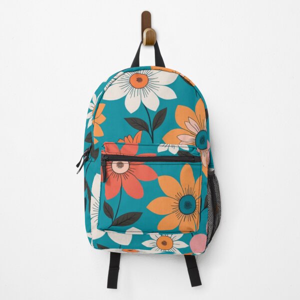 Item preview, Flower pattern over blue background designed and sold by RipollDesigns.