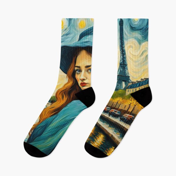 Item preview, Beautiful girl in Paris with Eiffel Tower designed and sold by JackFreestone.